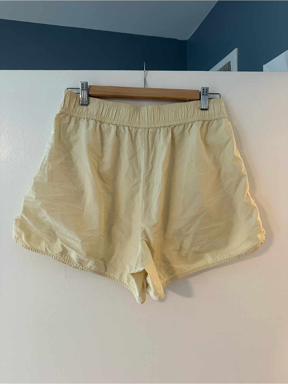 H&M Pale Yellow Athletic Shorts